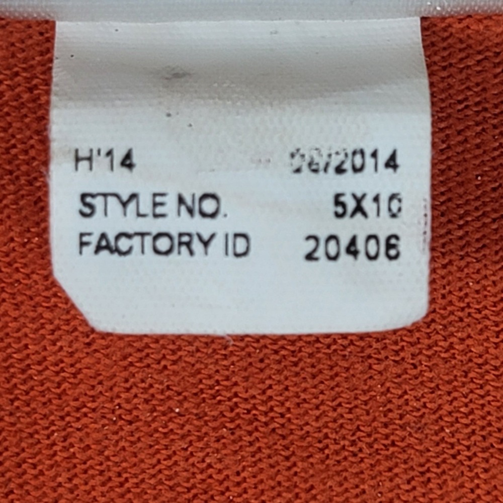Harley Davidson Mens Long Sleeve Graphic T-Shirt Orange 3XL Bar Shield 2015 - Picture 5 of 16